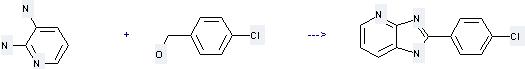4-Chlorobenzyl alcohol can react with pyridine-2,3-diamine to get 2-(4-chloro-phenyl)-3H-imidazo[4,5-b]pyridine. 